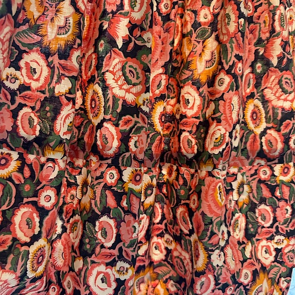 Vintage Yves Saint Laurent Rive Gauche Gloral Print Skirt with Pockets - Picture 2 of 9